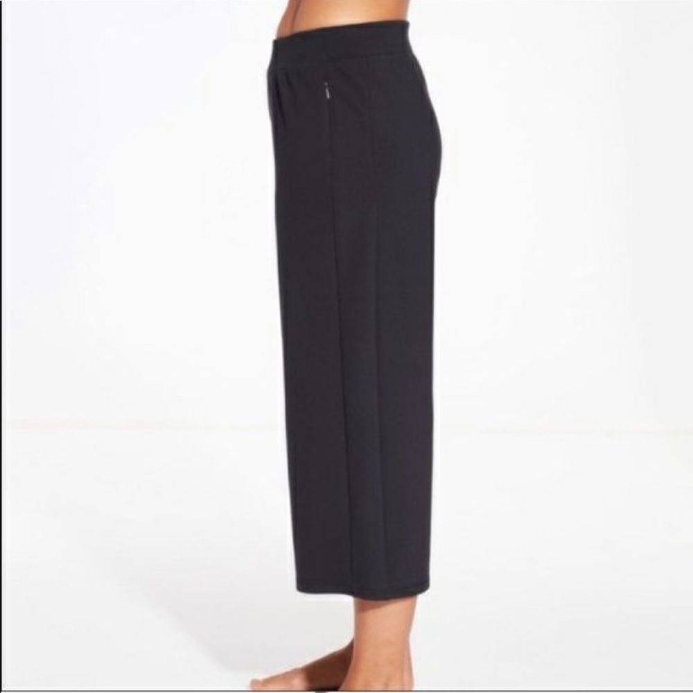 CALIA Wide Leg Crop Pants Black Size Medium